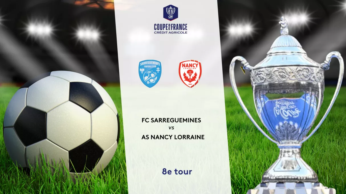 Stade de football avec ballon et coupe de France