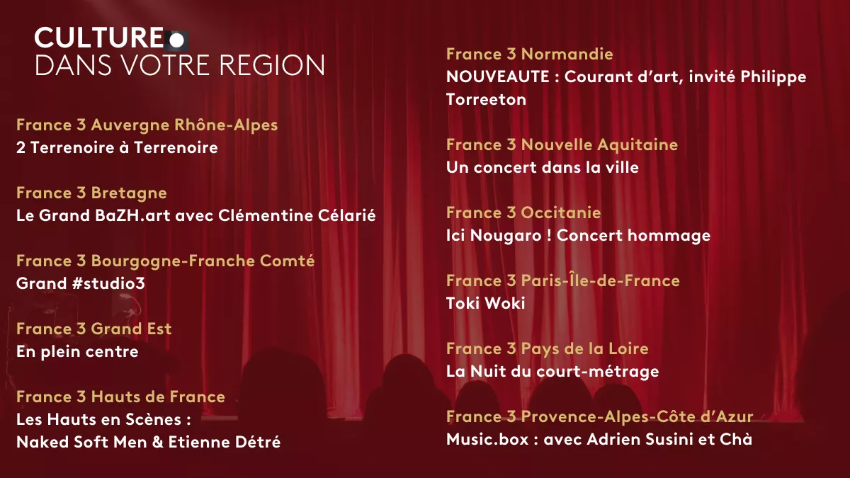 Culture dans votre région 29 janvier 2025