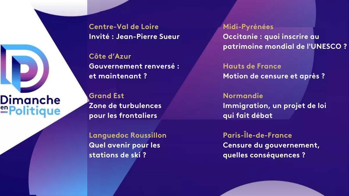 DEP régions 8 déc 2024