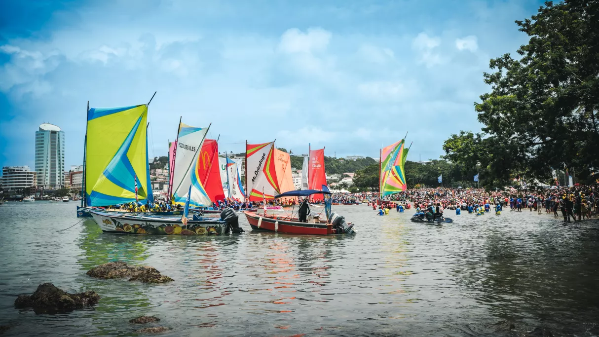 Tour de Martinique des Yoles Rondes 2023 : Arrivée étape 8 à Fort-de-France