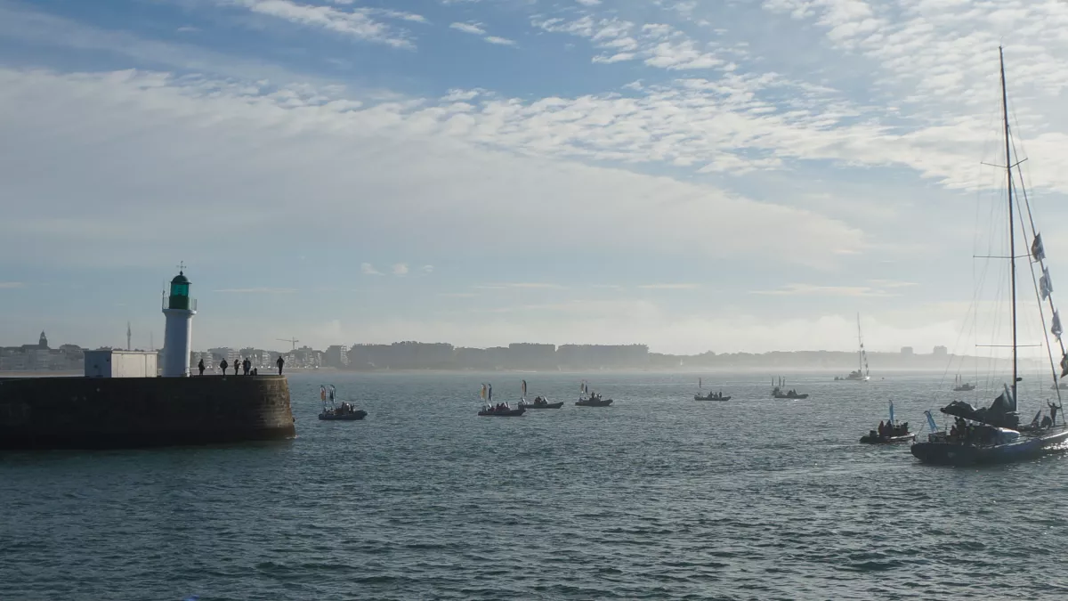 Sortie du chenal aux Sables d'Olonne