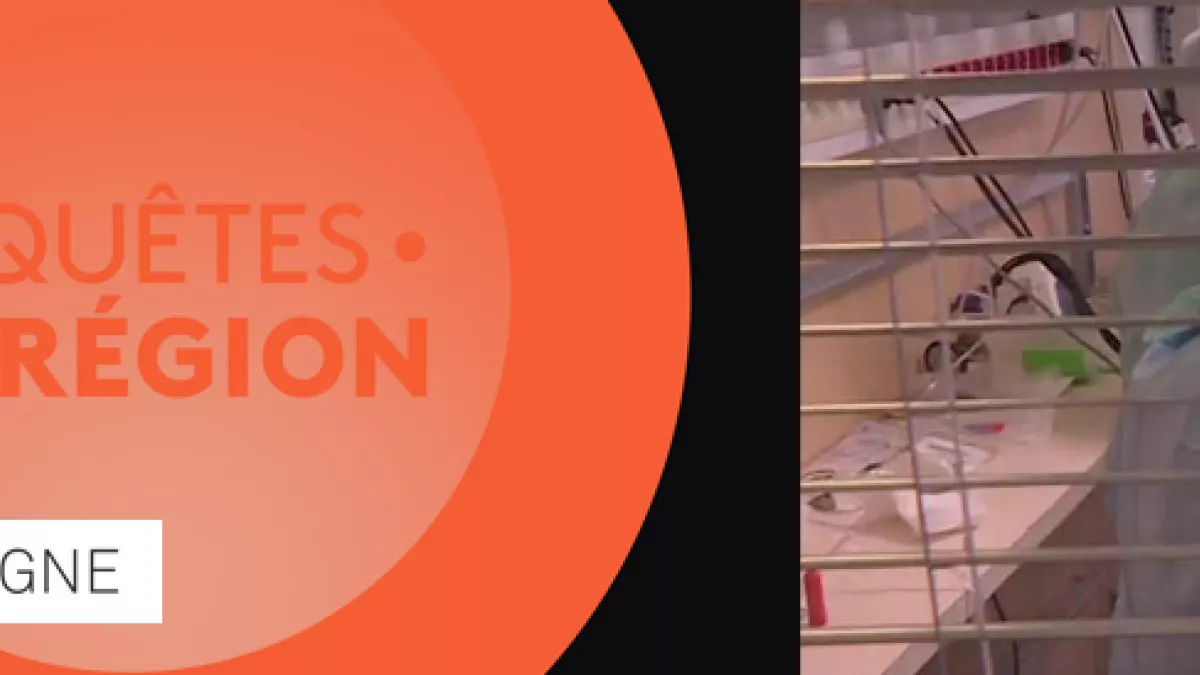 Logo Enquêtes de Région et salle d'opération