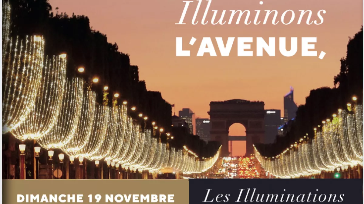Les illuminations des Champs Elysées 2023