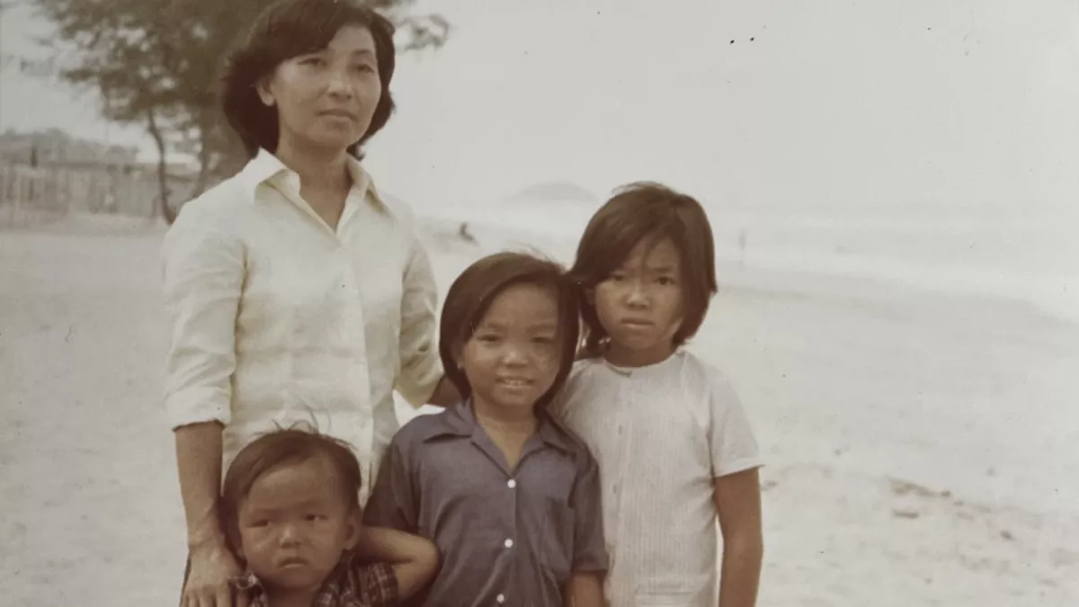 Famille Tran au camp de réfugiés © Famille Tran