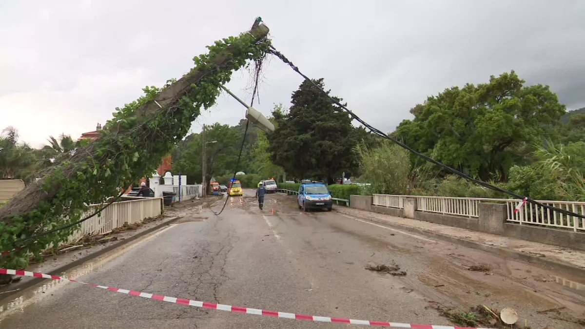 Dégâts provoqués par les intempéries Lavandou © FTV dégâts provoqués par les intempéries
