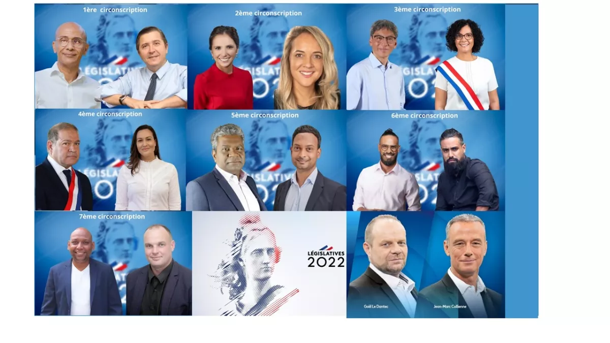 LEGISLATIVES 2022 7 débats l’entre-deux-tours Diffusion Télé – radio - la 1ere.re sur Réunion la 1ère Qui seront les 7 députés qui nous représenteront à l'Assemblée nationale ? Dimanche 19 juin, les Réunionnais voteront pour les candidats du 2ème tour. C'est la dernière ligne droite avant le scrutin du 19 juin. Réunion la 1ère vous propose sept débats de l'entre-deux-tours avec les candidats qualifiés pour le second tour les mardi 14 juin, mercredi 15 juin et jeudi 16 juin dans le grand studio de Réunion la 1ère. Face aux journalistes, les candidats en lice pour le second tour des élections législatives aur