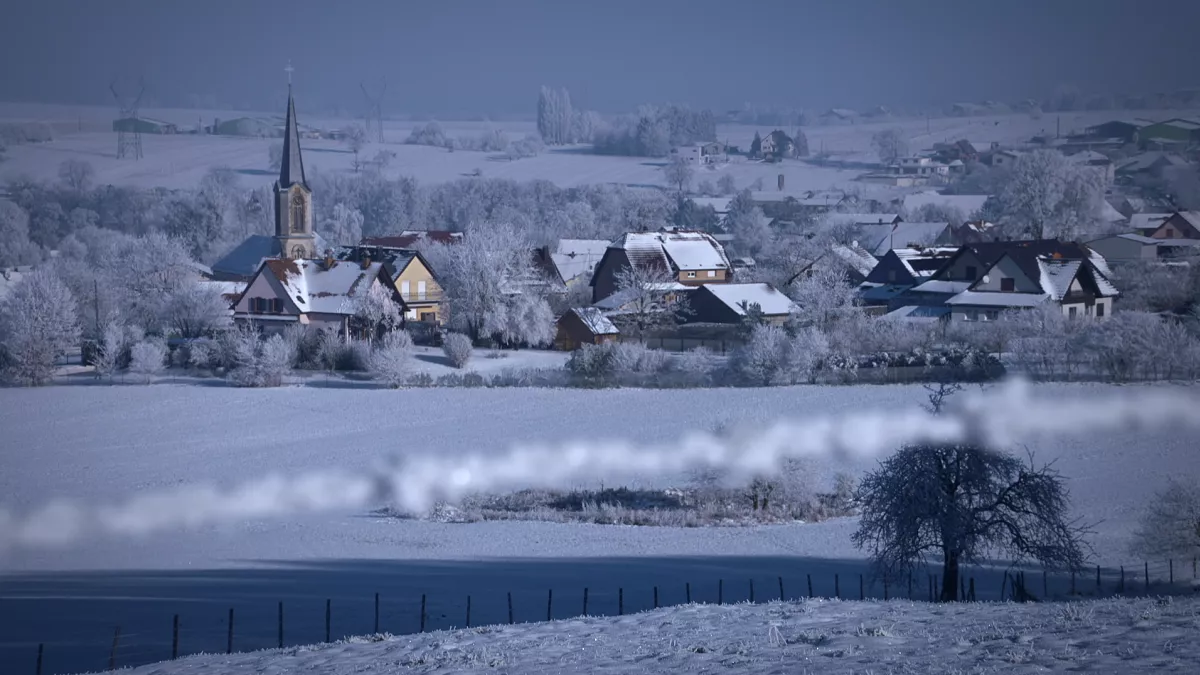 Requiem pour mon village Le village de Liebsdorf sous la neige