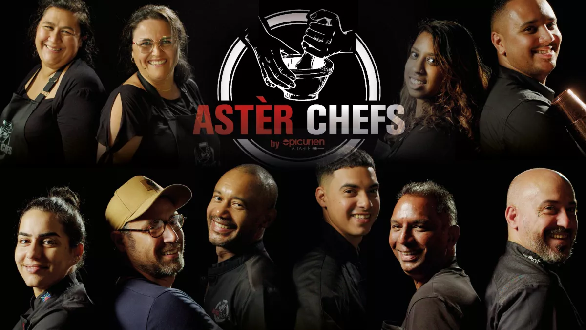 Astèr Chefs by Épicurien à Table est de retour sur Réunion la 1ère pour une 3ème saison !  Votre rendez-vous culinaire quotidien fait peau neuve et vous propose de suivre à tour de rôle des duos de Chefs Péi.