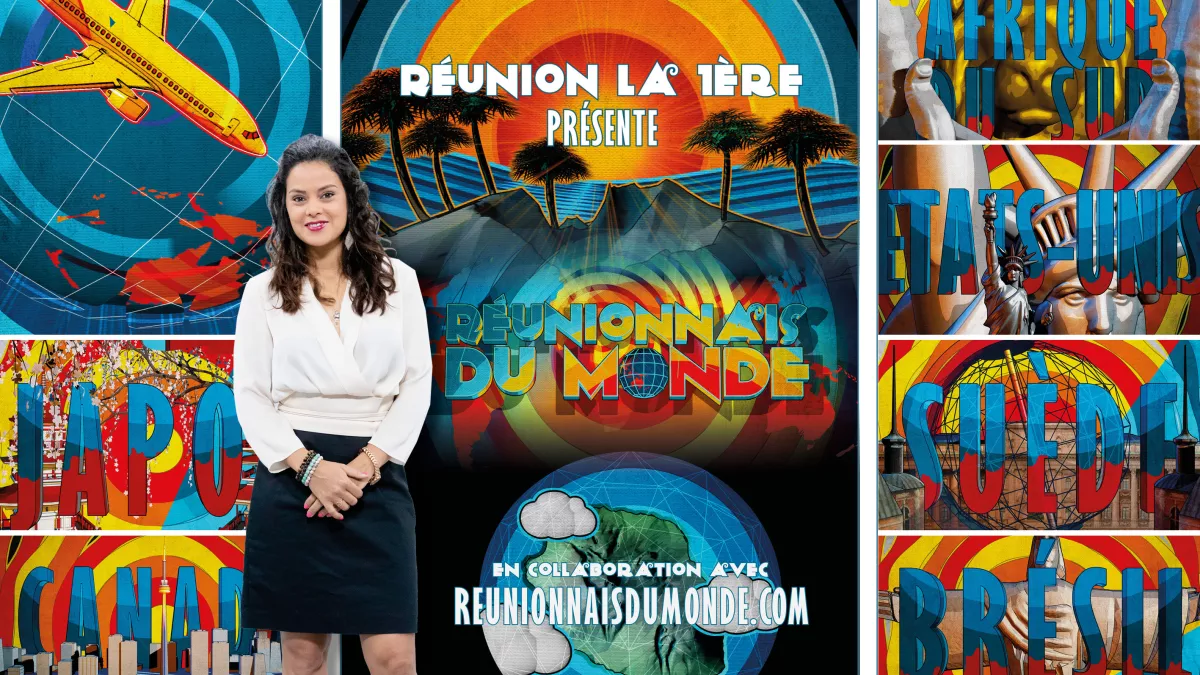 Réunionnais Du Monde  « Tous ambassadeurs de la Réunion»  La diaspora réunionnaise, disséminée aux quatre coins de la planète nous donne rendez-vous du lundi au vendredi à 18H30 »  en compagnie de Katiana Castelneau  à partir du lundi 21 février sur Réunion la 1ère TV.