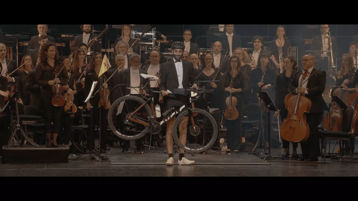 Tour d'orchestre à bicyclette