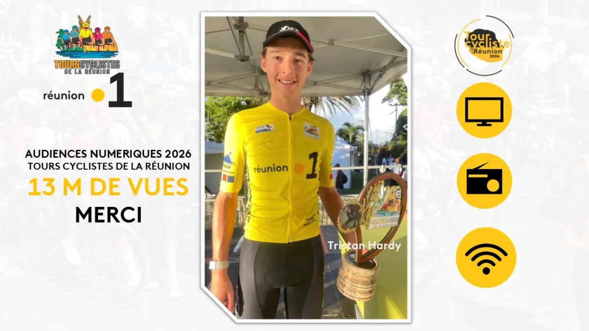 🚴‍♂️ Tour Cycliste de La Réunion 2026 : Réunion La 1ère rayonne bien au-delà de l’île avec près de 13 millions de vues sur le numérique ! 📺📱