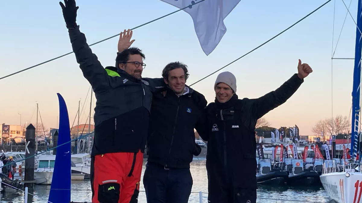 Yoann Richomme, Charlie Dalin et Sébastien Simon