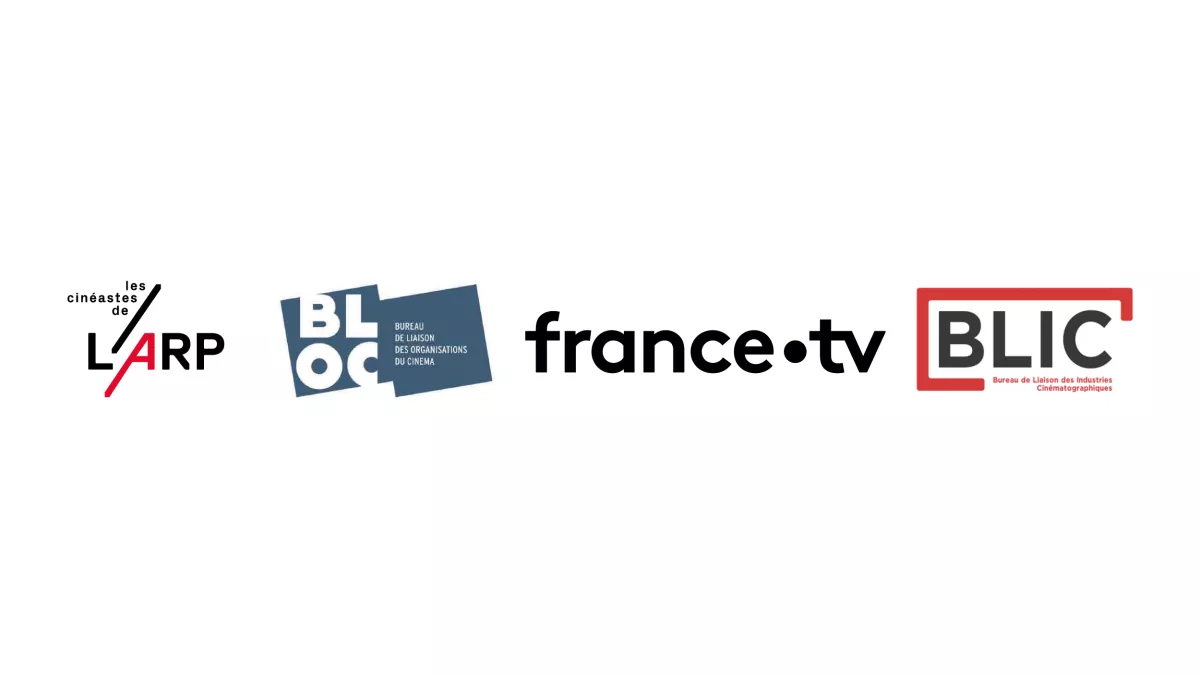 Logos de l'ARP, du BLOC, de France Télévisions et du BLIC