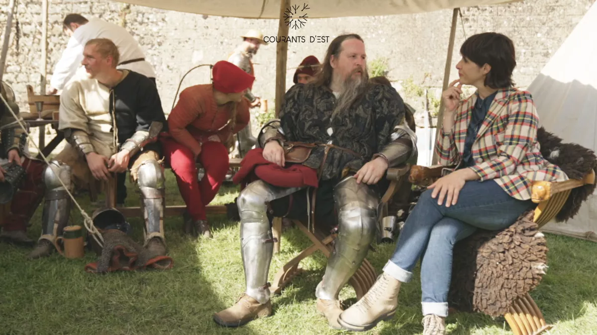 Château de Sedan, Carine Aigon au Festival avec chevaliers - Courants d'Est