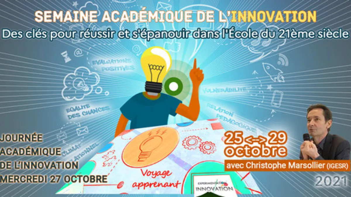 Invitée de la matinale, Eliane Christin, inspectrice de l’éducation nationale dans le premier degré et membre de la CARDIE, la cellule académique, recherche, développement, innovation, expérimentation. L’académie de la Réunion organise, depuis le lundi 25 octobre, la semaine académique de l’innovation, sur le thème "Des clés pour réussir et s’épanouir dans l’École du 21ème siècle".