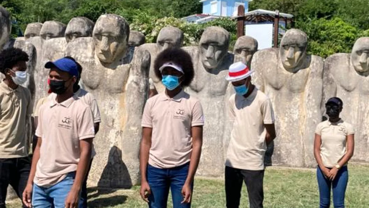 La Belle Harangue : élèves du Lycée Joseph Gaillard au Cap 110 au Diamant