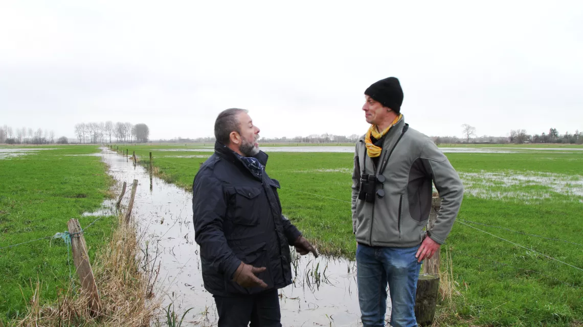 Photo d'Emmanuel Maubert dans les marais du bessin