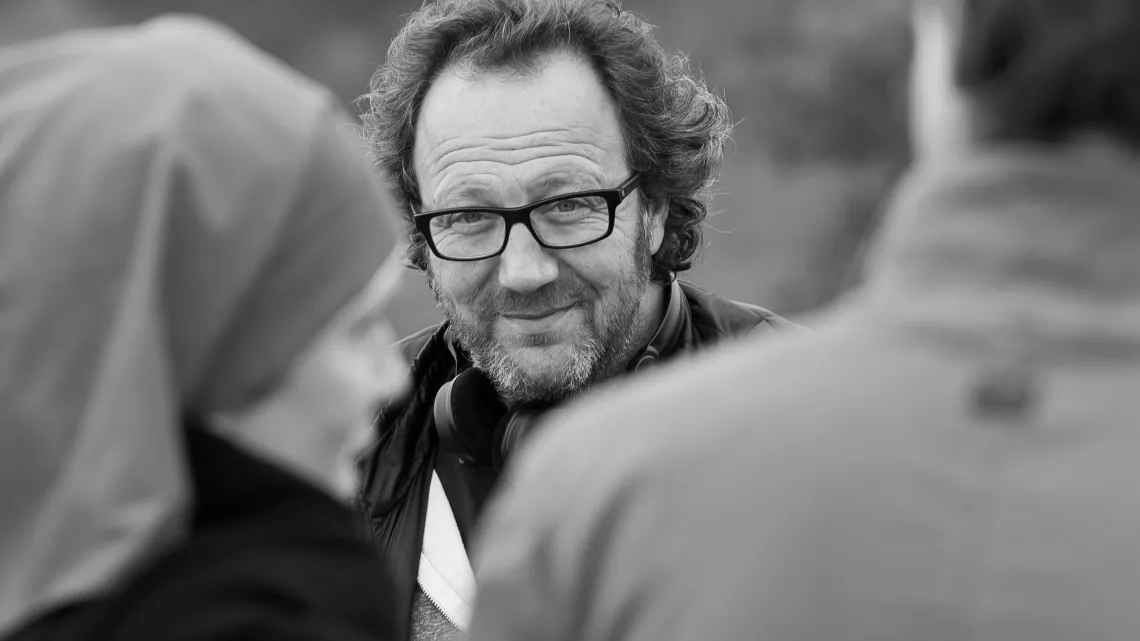 Tandem ambiance tournage avec le réalisateur Christophe Douchand et Stéphane Blancafort