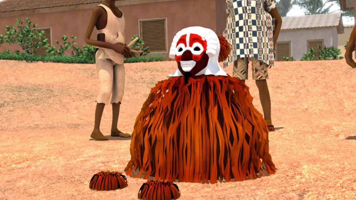 Wê, l'histoire du masque mendiant