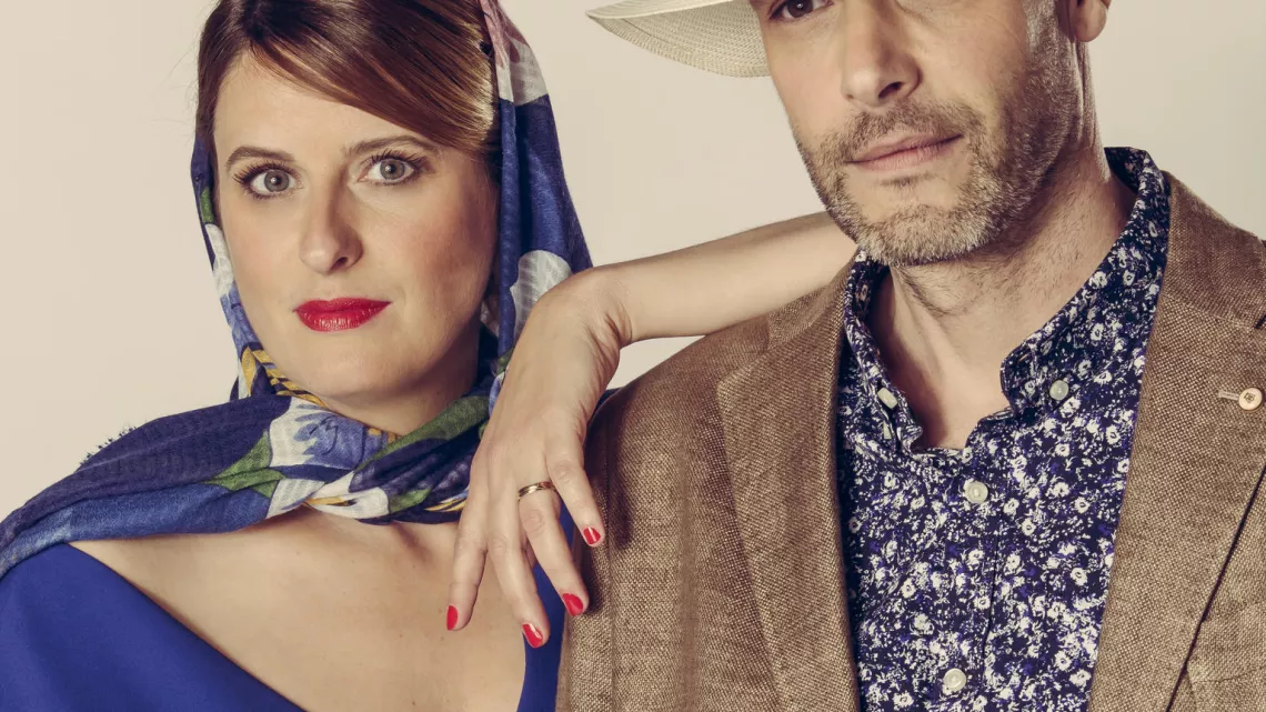 Portrait d'Anne Décis (Luna Torres) et Virgile Bayle (Guillaume)
