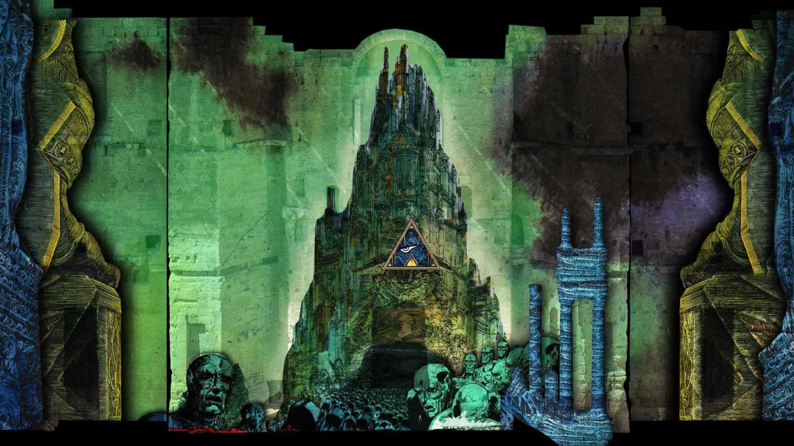 Dessin de Philippe Druillet projeté aux Chorégies d'Orange