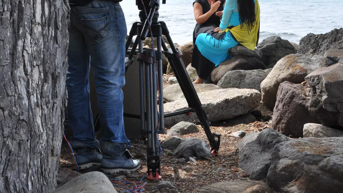 Tournage Ziétaj' avec Fabienne Sainte-Rose