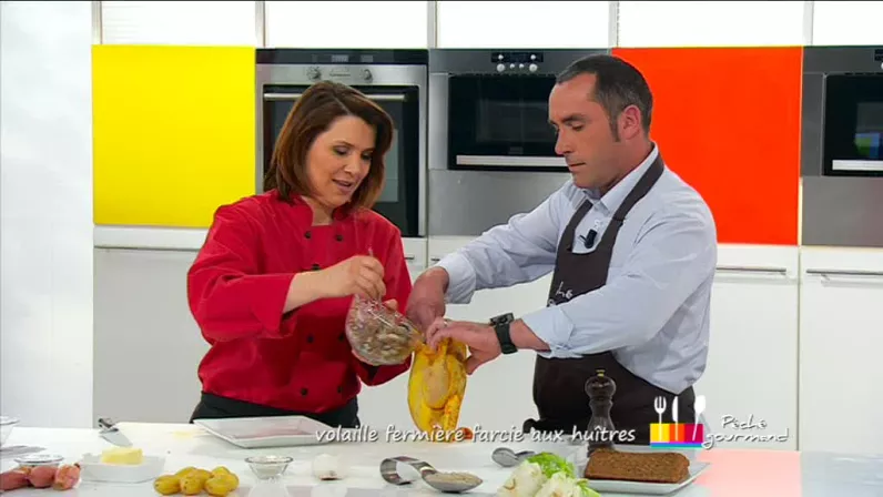Anne et Cédric sur le plateau