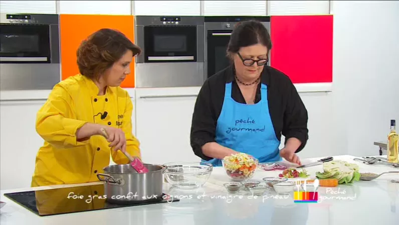 Anne et Françoise sur le plateau