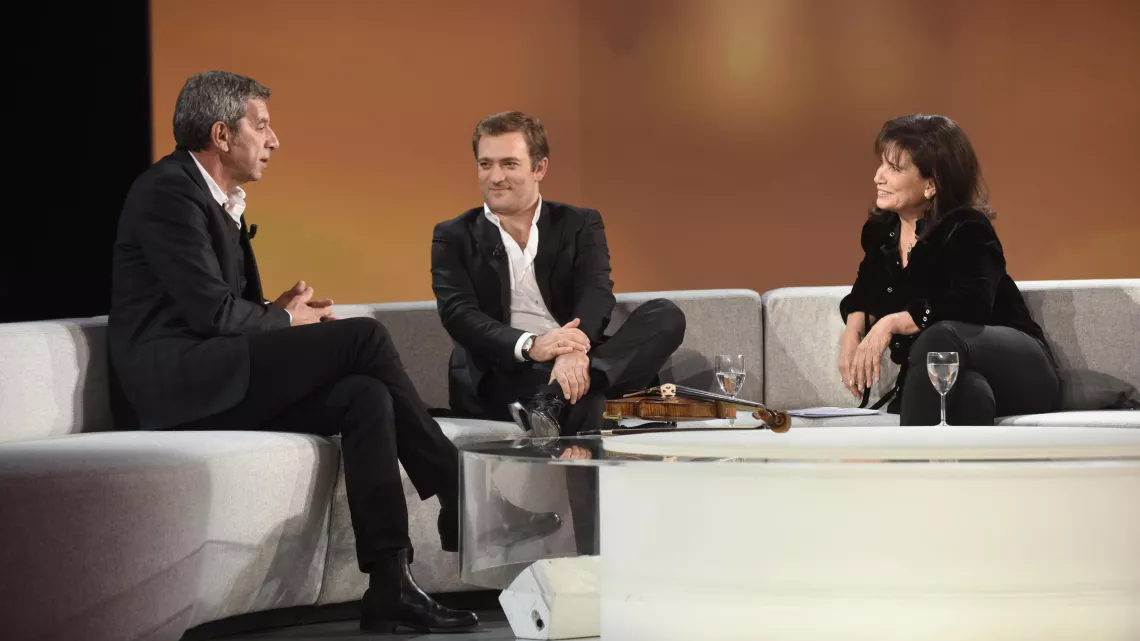 Anne, Renaud et Michel Cymes