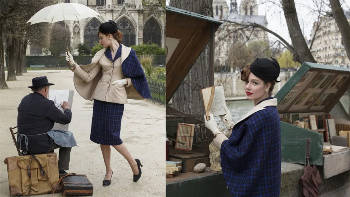 Le tailleur bleu-Jenna Thiam (Nina)