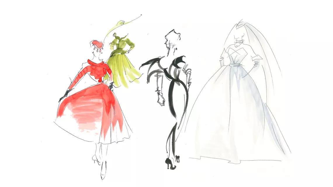 les croquis du défilé 