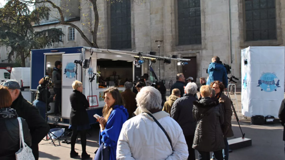 Tournage de l'émission Ça roule en cuisine