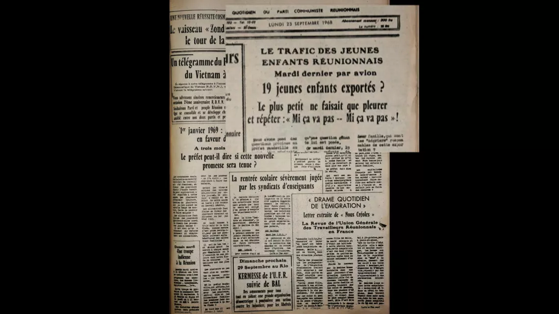 LES ENFANTS DE LA REUNION : UN SCANDALE D'ETAT
