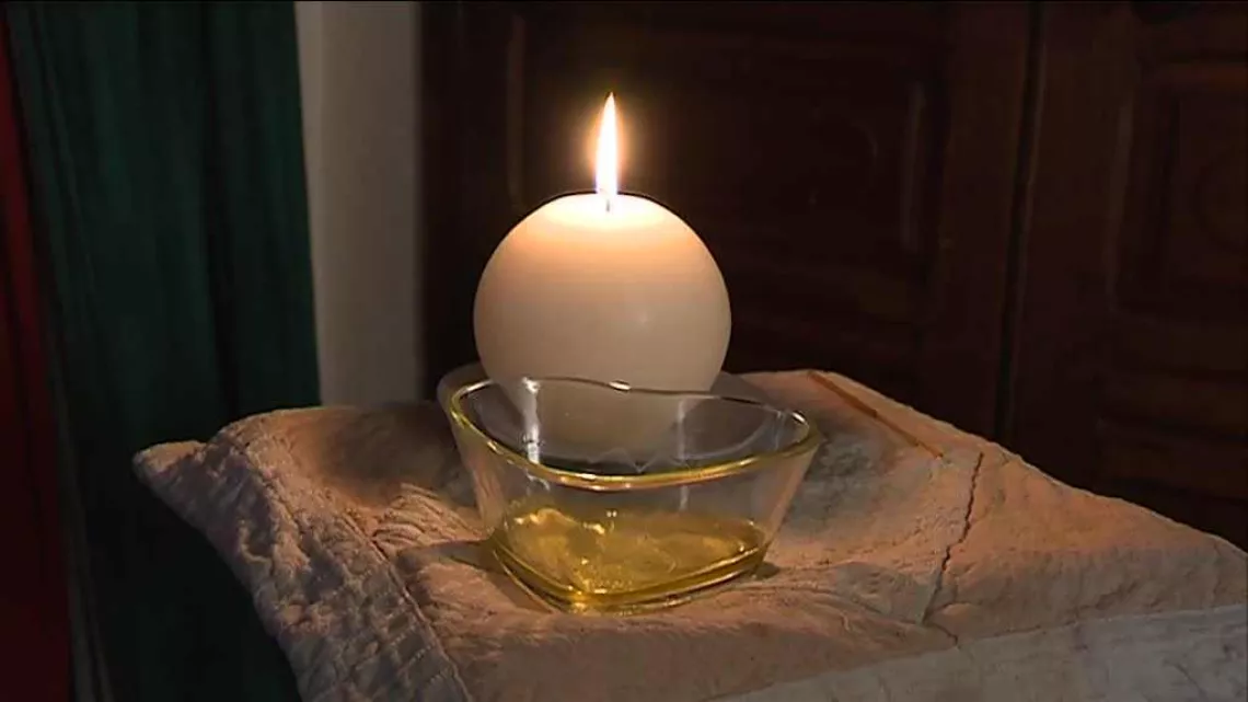 bougie et huile de massage