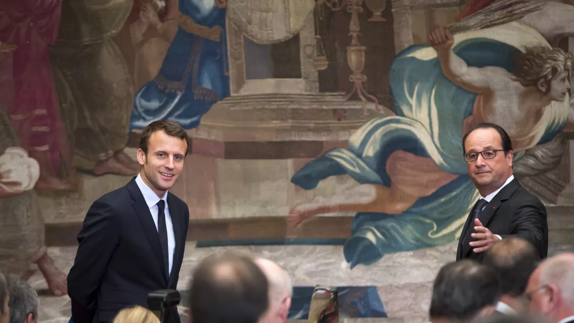 François Hollande et Emmanuel Macron