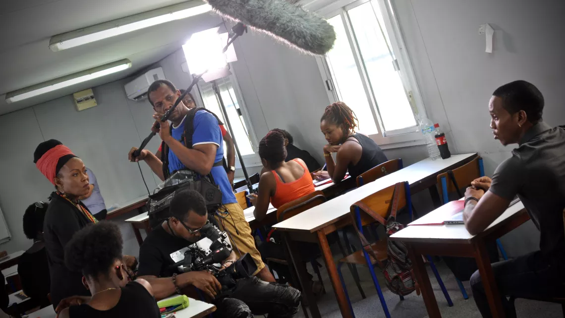Tournage Ziétaj en hommage à Jean Bernabé
