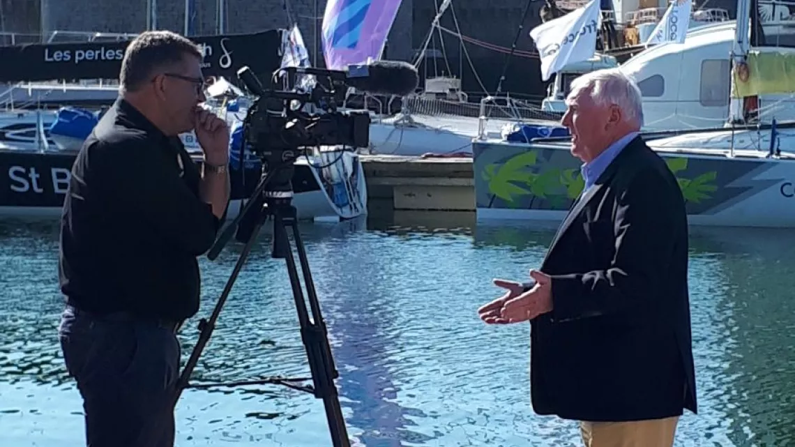 ITW de Jean François Garrec, Pdt CCI Bretagne, co armateur du voilier Cornouaille Soldiarité St Barth