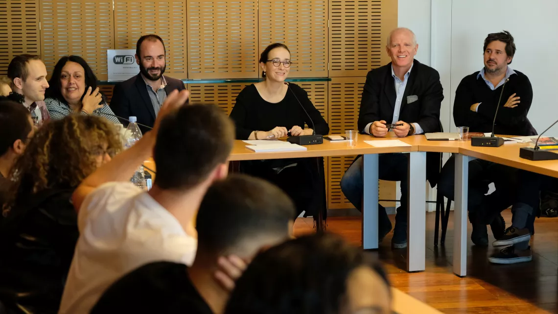 Delphine Ernotte Cunci avec les membres du CCP 
