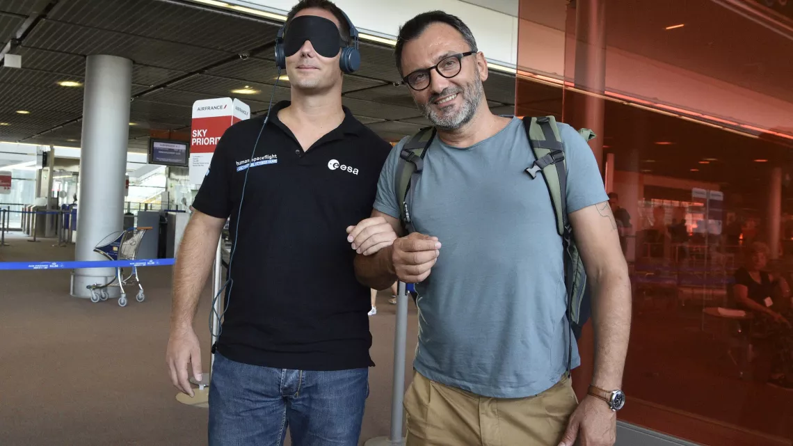 FRÉDÉRIC LOPEZ ET THOMAS PESQUET EN COLOMBIE