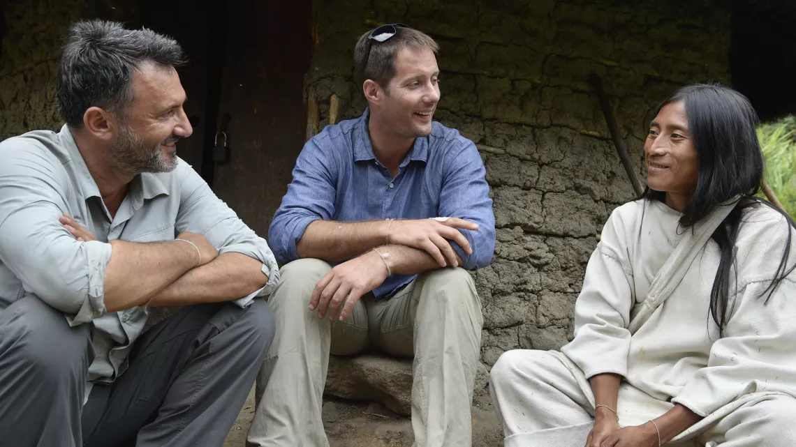 FRÉDÉRIC LOPEZ ET THOMAS PESQUET EN COLOMBIE