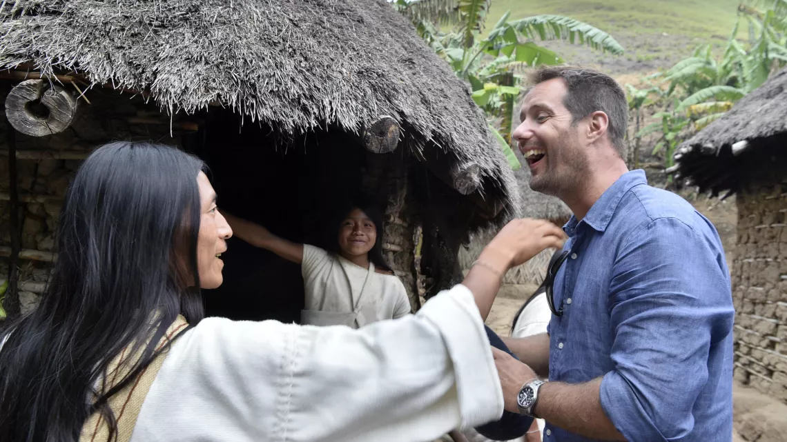 FRÉDÉRIC LOPEZ ET THOMAS PESQUET EN COLOMBIE