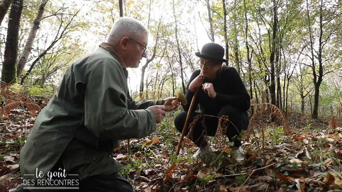 France et Hervé aux champignons