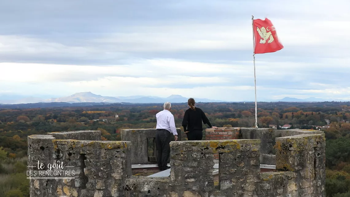 En haut de la tour