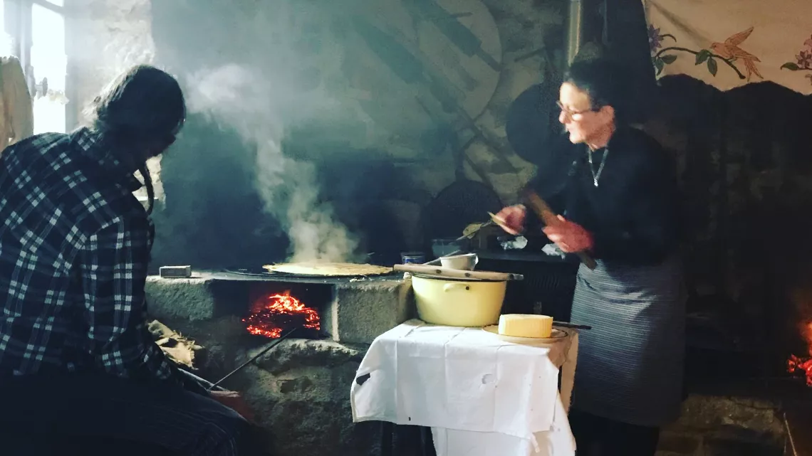 Fabrication de galettes sur un bilig