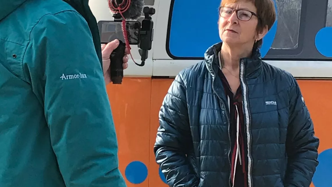 Tournage Paroles de citoyens à Poullaouen