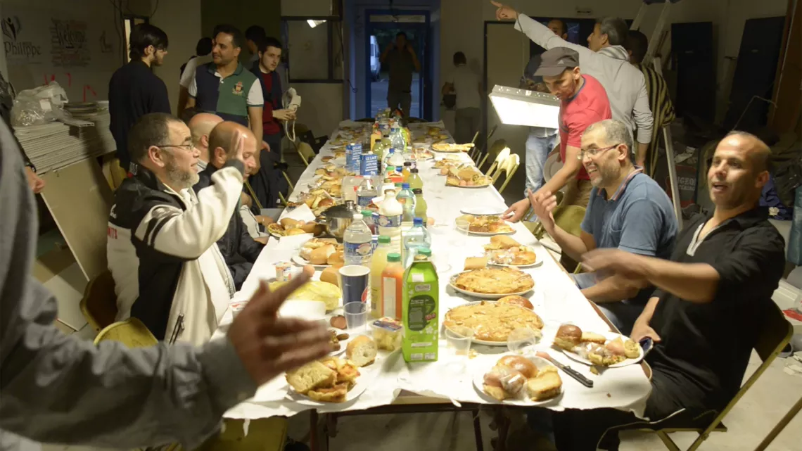 Repas entre ouvriers