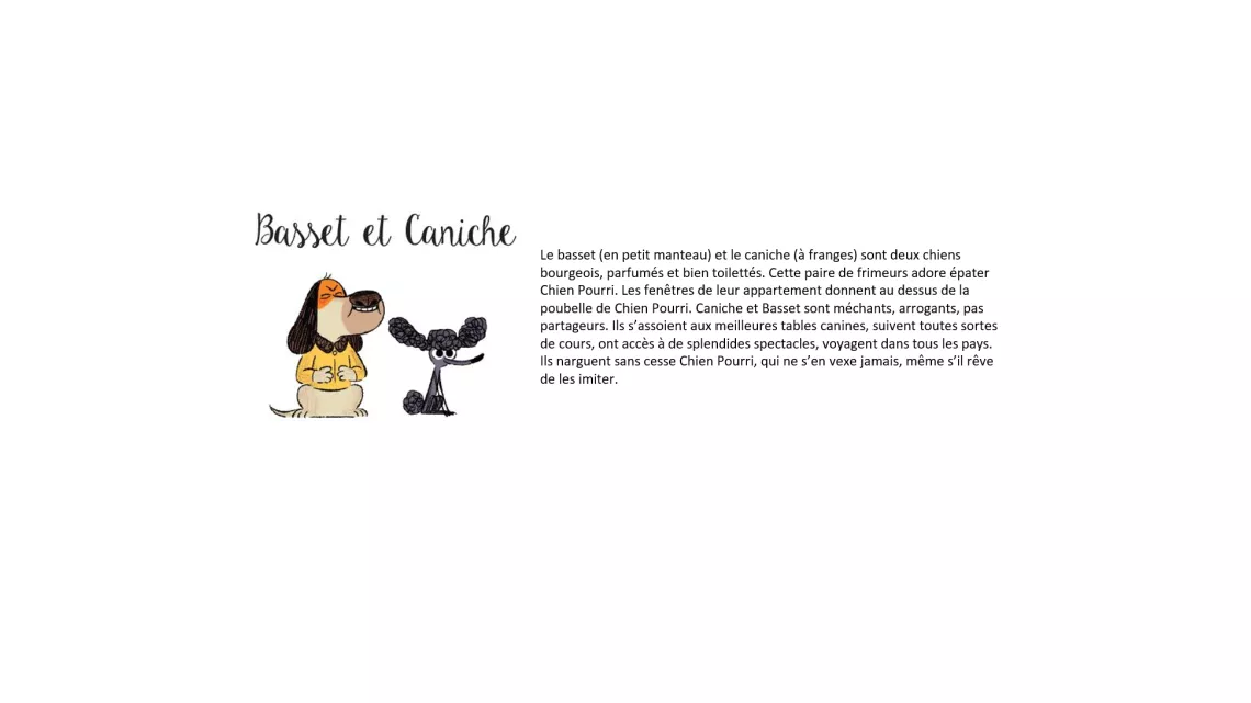 Basset et Caniche
