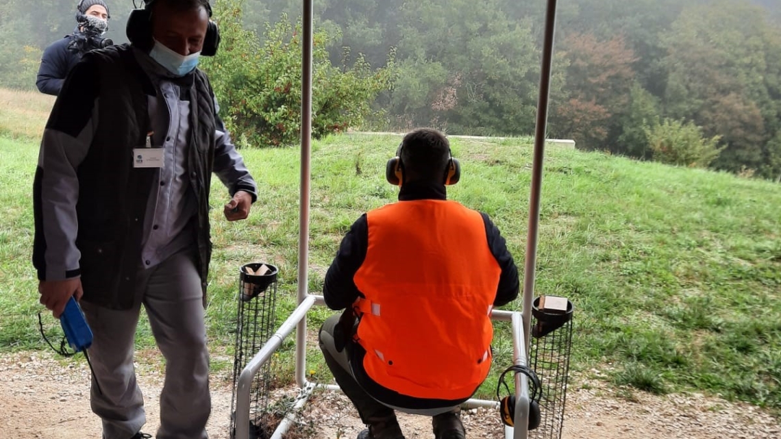 Stand de tir à la fédération des chasseurs de la Drôme