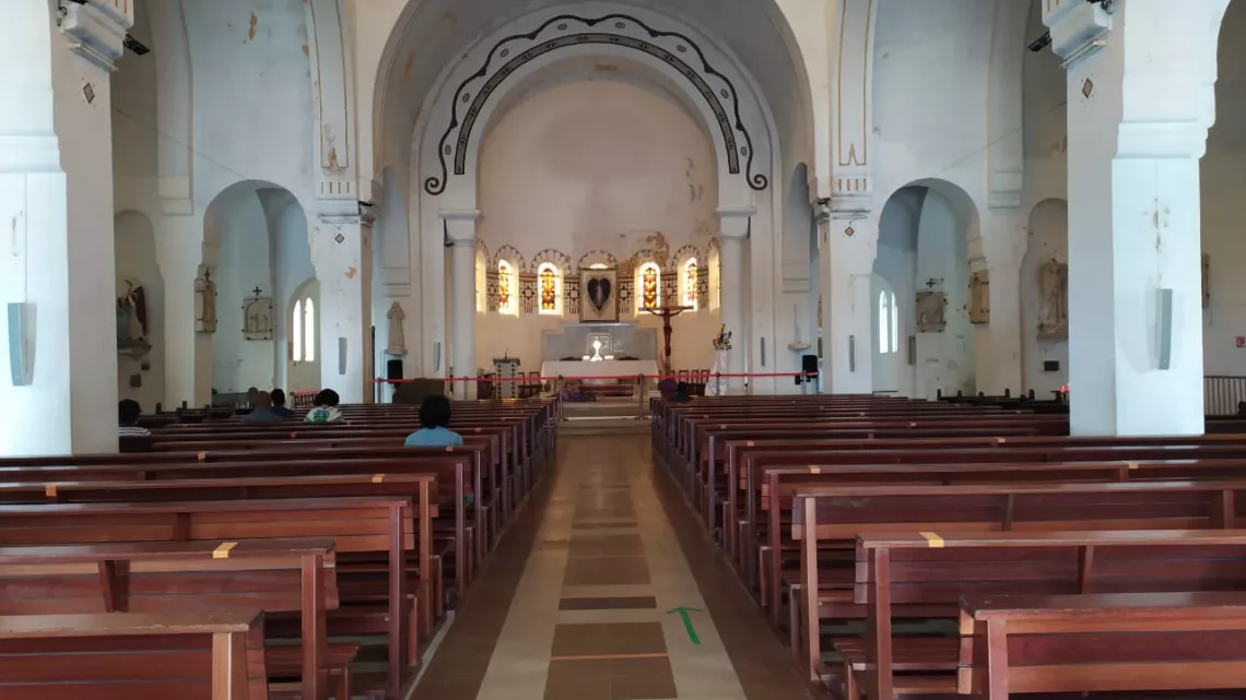 Sanctuaire du Sacré Coeur de Balata : intérieur église