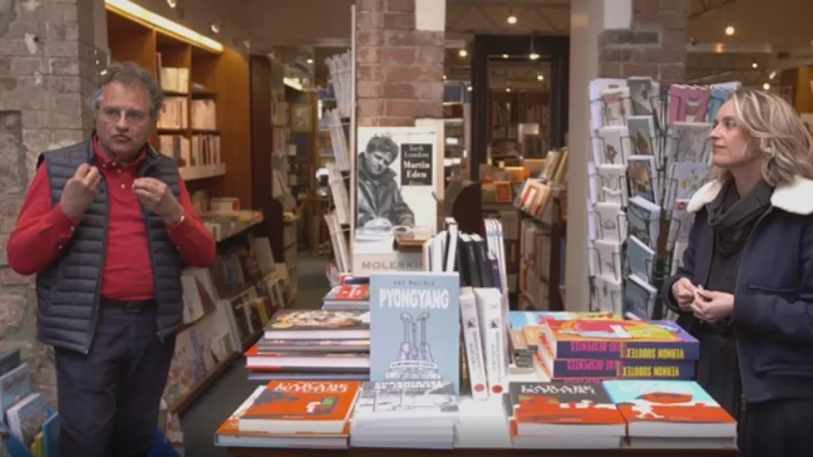 Aurélie Valognes et Thierry de la Fournière, libraire